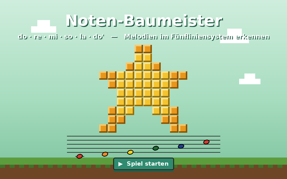 Titelbild Noten-Baumeister: Pixel-Stern