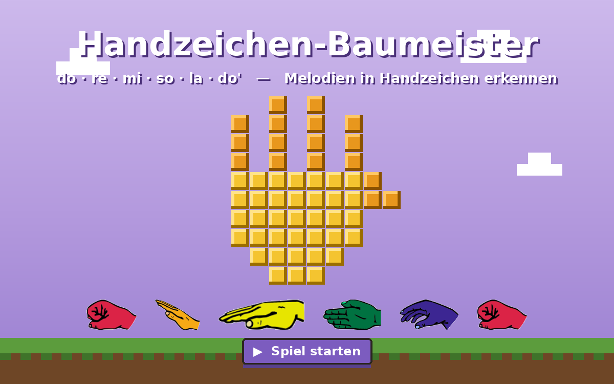 Titelbild Handzeichen-Baumeister: Pixel-Hand